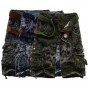2018 summer style fashion brand Striped men's Shorts cotton straight Camouflage Pockets casual Cargo shorts men army green grey