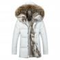 Winter jacket men high quality Men's long down coat Fashion big hair collar Thicker warmth Hooded leisure park jacket 4XL 5XL
