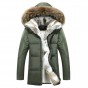 Winter jacket men high quality Men's long down coat Fashion big hair collar Thicker warmth Hooded leisure park jacket 4XL 5XL