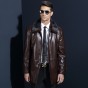 2017 Winter New Men Warm Leather Jacket High Quality Thickening Mens Long Fur Collar Leather Trench Coat Brand Clothes