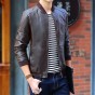 slim fit Leather Jacket Men brand 2017 Motorcycle male PU Leather Jackets man overcoat Male Casual Fashion Windbreak coats 881