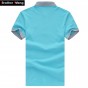 Summer Men's Leisure Business POLO Shirt Fashion Lapel Male Short-sleeved Polo Shirt Solid Color Large Yards Men Brand Clothes
