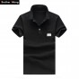 Men's Casual Polo Shirt Cotton Slim Fashion Solid Color Business Polo Shirt Summer Big Size Brand Cotton Top Polo Shirt 4XL 5XL