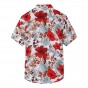 2018 Summer New Shirt Men's Casual Red Flower Short-sleeved Shirt Fashion Trend Plus Size Hawaiian Shirt Brand Clothes 6XL 7XL