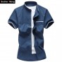 Mens Shirt Summer Big Size Oxford Textile Business Casual Short-sleeved Shirt male 5XL 6XL 7XL Solid Color Fashion Brand Shirt