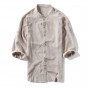 Brother Wang Brand 2018 Summer New Men's Cotton Shirt Fashion Casual Hawaiian Shirt Men's Collar Short-sleeved Shirt Clothes