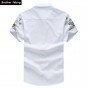 2017 new men's shirt Fashion casual printing patterns Short-sleeved shirt Large size Brand men's clothing 5XL 6XL