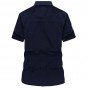 Free shipping 2017 Summer men's fashion casual brand short sleeve shirt man cotton khaki shirt S- 4XL  tops 62hfx