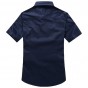 2017 New Brand Mens Dress Shirts Short Sleeve Casual Shirt Men Slim Fit Brand Design Formal Shirt Camisa chemise homme 33hfx