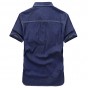 Free shipping Plus SizeM-5XL Summer Men's Cotton Denim Dress Shirts Color Short Sleeve Shirts Casual Shirts Man Brand 62hfx