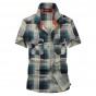 Free shipping Summer Style Plaid Men Short Sleeve Shirt Men's Slim Fit Casuals Shirts  Down Collar camisa masculina 58hfx