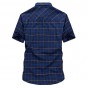 Free shipping Plus Size M~5XLSummer Men's Cotton Shirts Plaid  Solid Color  Short Sleeve Shirts Casual Man Brand 60hfx