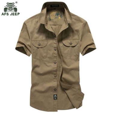 Free shipping Men shirt Brand  Plus size M-4XL Loose New Summer short sleeve  cotton mens shirts casual male clothing 58hfx