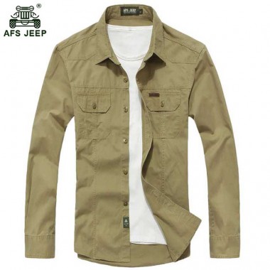 Free shipping Size M-3XL High quality Summer men's military uniform style men Casual long sleeved shirt leisure  shirt 70hfx