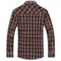 Free shipping 2017 New Arrival Men Spring Design popular Plaid Shirts High Quality Checkered Long Sleeve sjirt 85hfx