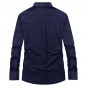 Free shipping 2017 Spring fashion men's casual high quality shirt man autumn cotton long sleeve shirts 5 color  73hfx