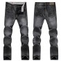 2018 New Men's Jeans High Quality Dark Gray Male Fashion Leisure Slim Jeans Brand Men's Clothing
