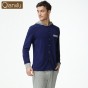 Qianxiu Hooded Lounge Wear For Men Spring Casual Pajama Sets Plus size Solid Homewear