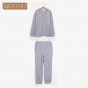 Qianxiu Pajamas V-neck Long-sleeve Cotton Lounge wear Couples Pajamas set Men sleep & lounge couple pajama sets fashion