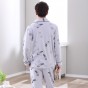 SUJISI winter men pajamas casual comfortable pure cotton printing men pajama sets long sleeve Splicing male sleepwear man pyjama