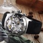 Reef Tiger/RT Fashion Mens Sport Watches Big Tourbillon Skeleton Dial Luminous Watch Year Month Calendar Steel Automatic Watch RGA703