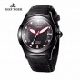 Reef Tiger/RT Men's Casual Sport Watches with Date Dark Brown Calfskin Leather Luminous Automatic Wrist Watches RGA704