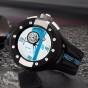 Reef Tiger/RT Mens Chronograph and Sport Watches White Dashboard Dial Quartz Movement Watch with Date RGA3027