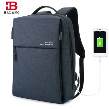 BALANG Brand 2018 New Backpack for 15.6 Inch Laptop Men Fashion Shoulder Bag Unisex Water-resistant Backpacks School Bags