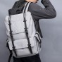KAKA New Korean Style Men Fashion Backpacks Hasp & String Opening Unisex Women School Backpack for 15.6