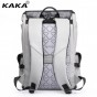2017 KAKA Brand Design Unisex Men Fashion Travel Backpacks PU Korean Style 15.6