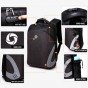 OZUKO Fashion Men Backpack Casual Multifunction USB Charge 15.6 Laptop Backpacks Password lock Anti-theft Backpack Male Mochila