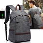 2018 OZUKO Brand waterproof Canvas Backpack Men's Minimalist Fashion USB Recharging Laptop Backpack Fashion Casual Male Mochila