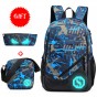 OZUKO New Men Fashion School Bags Backpack Laptop Bag Student Men Backpack for Teenager Boys Girls College Luminous Mochila 2018