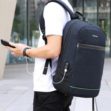 OZUKO New Backpacks For Teenage Business Casual Multi function USB Charging 16inch Laptop Backpack Men Women Student School Bags