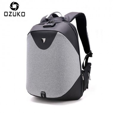 OZUKO 15inch Business Laptop Backpacks Men Luxury Coded Lock Anti-theft Backpack Multifunction USB Charge Casual Male Backpacks