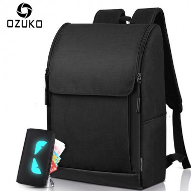 2018 OZUKO Brand Simple Men Waterproof Backpack 15.6 Inch Laptop Backpacks Men Women Mochila Casual Travel Rucksack School bag