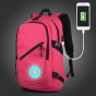 2018 New Style Casual Men's Backpacks USB Charge Laptop Bag for Teenagers Men Women Fashion Luminous Student School Bag Rucksack