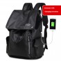 2018 New Fashion Men's Backpacks Shoulder Bag Fashion Trend Travel Backpacks Student School Bag for Laptop USB Charging Mochila