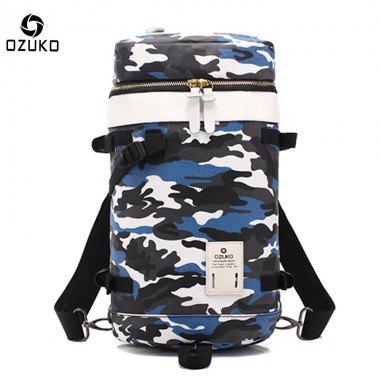 OZUKO New style Men Backpack Fashion Casual Multifunctional Travel Bag Laptop backpack for Teenage Men Women School bag Knapsack