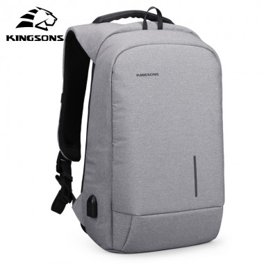 Kingsons New Arrivals 13 15.6 inches Men Laptop Backpack Large Capacity  Backpack Casual Style Bag Water Repellent Backpack Bags