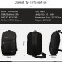 Kingsons KS3174w 10.1 inch Chest Backpack For Men Women Casual Crossbody Bag Leisure Travel Single Shoulder Backpack