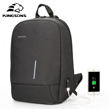 Kingsons 13.3 inch High Quality Chest Backpack For Men Women Casual Crossbody School Bag Casual Style Travel Business Backpack