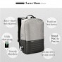 Kingsons 15.6 inch Men Women Laptop Backpack Anti-collision Protection Built-in USB Cable BusinessTravel School Fashion Backpack