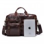 2018 OZUKO Genuine Leather Men Bag for Men Business Laptop Shoulder Bags Casual Travel Backpacks Fashion Laptop Backpack