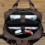 Men Original Leather Fashion Travel University College School Book Bag Designer Male Backpack Daypack Student Laptop Bag 1170