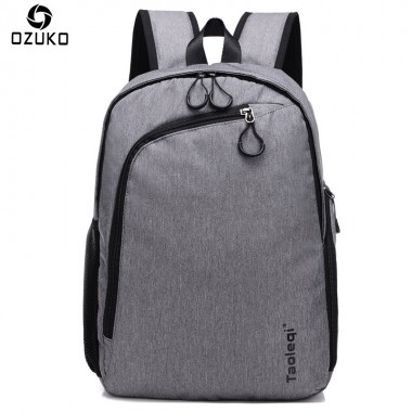 OZUKO Canvas Men Backpacks Fashion Unisex College Student School Bag Casual Travel Mochila Daily High Quality Male Rucksack 2018