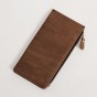 Top Quality Hot Sale Cattle Male Organizal Long Vintage Bifold Genuine leather Card Coin Holder Large Checkbook Wallet Purse