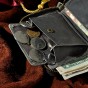 Men Leather Vertical Bifold Casual Designer Multifunction Card Cash Coin Holder Fahion Zipper Around Purse Wallet 1007-2g