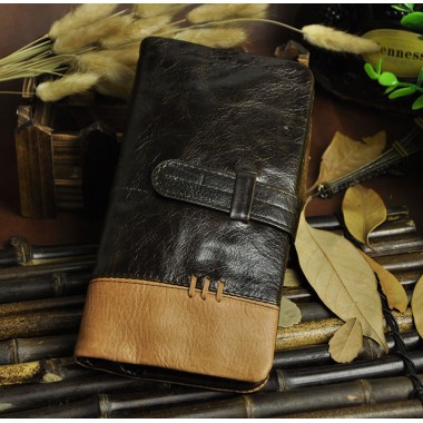 Top Quality 4Col Cattle Men male Organizal Design vintage Genuine leather Credit Card Cash Coin Holder Wallet Purse