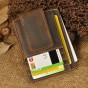 Top Quality New Cattle Men male Vintage Genuine leather Credit Card Cash Holder Magnet Clip Slim Mini Handy Wallet Purse 1015C